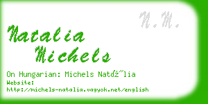 natalia michels business card